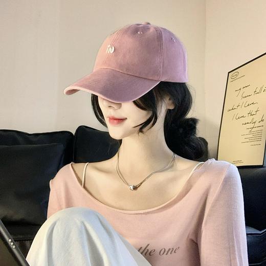 【潮牌刺绣字母棒球帽】百搭软顶鸭舌帽男 超大头围显脸小帽子女 商品图13