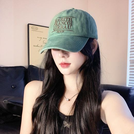 【潮牌刺绣字母棒球帽】百搭软顶鸭舌帽男 超大头围显脸小帽子女 商品图5