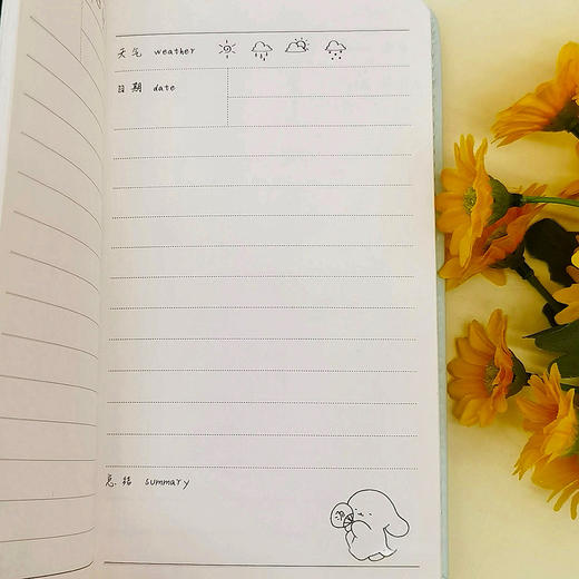 青壹坊PU精装手账本计划本周记本（图案随机） 商品图3