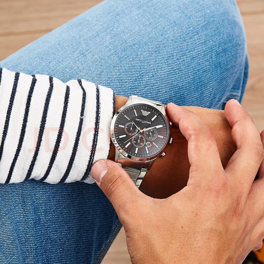 719-10 EA男士简约时尚商务钢带男表 商品图3