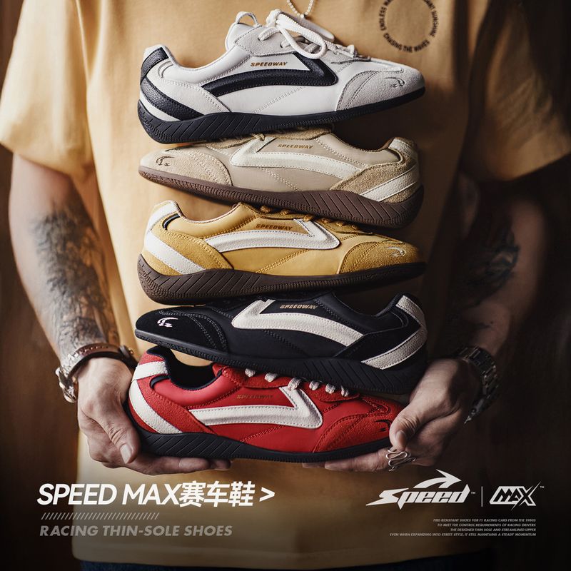 马登  极速赛车鞋男女款2025夏季新款复古透气德训鞋薄底运动休闲鞋子