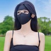 买一送一！【额头包裹，全脸防晒！】新玻尿酸防晒面罩 脸基尼面纱口罩 全脸防紫外线遮阳神器 女冰丝脸罩-QA 商品缩略图3