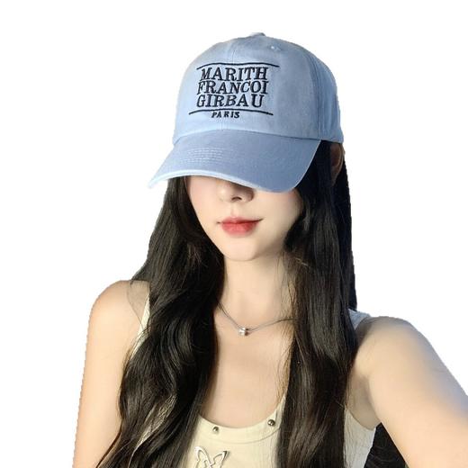 【潮牌刺绣字母棒球帽】百搭软顶鸭舌帽男 超大头围显脸小帽子女 商品图4