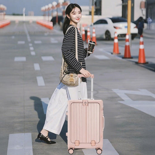 热卖！高颜值！能装/抗摔/ 耐造！SAIKIT 6605多功能行李箱 拉杆箱 拉链款/铝框款 轻便出行 多种尺寸可选 商品图3