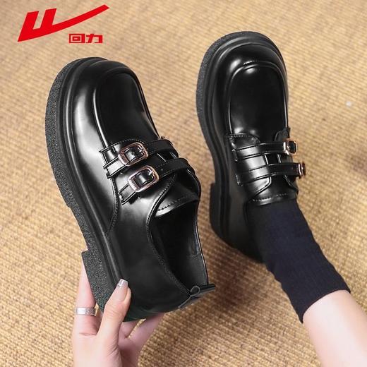 回力女鞋2024秋季新款低帮乐福鞋女轻便软底休闲复古英伦风女皮鞋WXP(WZ)-1860 商品图9