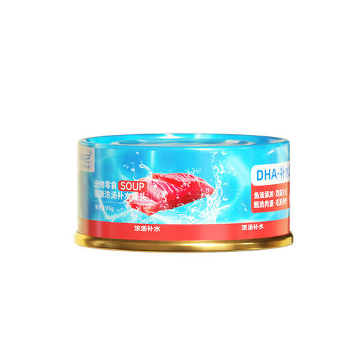 冒险与它DHA猫罐80g*24罐整箱 补水零食罐头鸡肉金枪鱼配方 商品图3