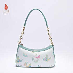 SAINTJOY/上久楷 新中式宋锦女士拎包腋下包晴春蝶戏  BWS25A0502