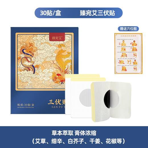 【艾草三伏贴】家用温灸贴 夏季三伏天穴位贴艾灸贴 成人儿童膏药贴  商品图9