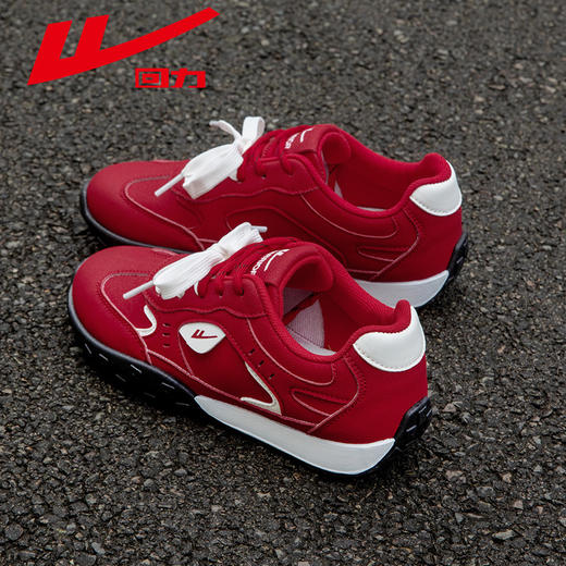 回力女鞋红色德训鞋2025新款夏季透气运动鞋轻便软底百搭休闲鞋子【休闲鞋-时尚休闲鞋】WXY(S)-5331N 商品图7