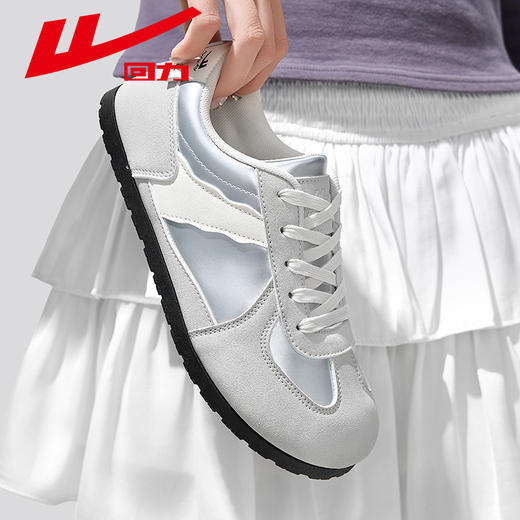 回力女鞋2025夏季新款小白鞋小众板鞋平底百搭运动鞋子复古德训鞋WXP(WZ)-2076 商品图3