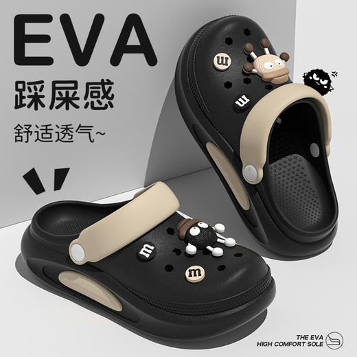 【厚底洞洞鞋】夏季抖音网红凉拖鞋厚底防滑凉拖 旅行出游个性静音踩屎感拖鞋 商品图2