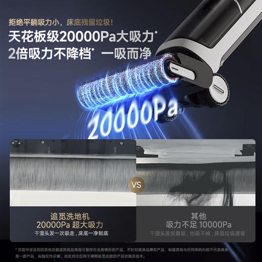 追觅全新正品洗地机H30 Ultra 旋锋版平躺0缠毛双向助力家用吸拖洗一体机H30 Ultra旋锋版 商品图2