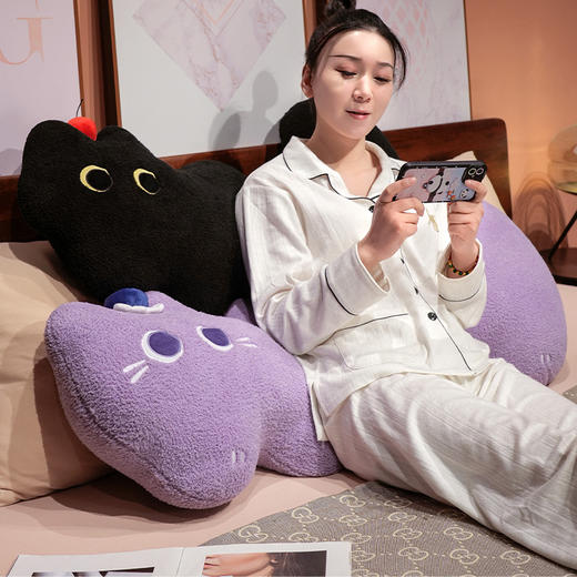 自然醒云朵猫系列长条睡觉抱枕可爱女生睡觉专用长条枕夹腿玩偶卧室靠枕QYL 商品图13