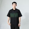 丁摩100%桑蚕丝男款新中式真丝香云纱龟裂纹短袖衬衫新款体恤AL2556 商品缩略图2