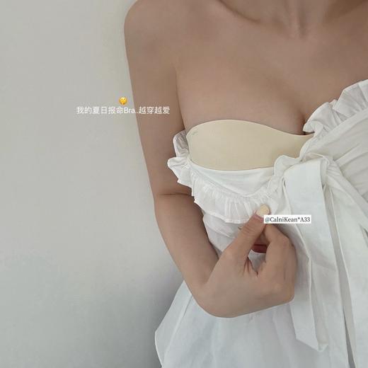 【海豚跳跳杯抹胸内衣】防滑无肩带Bra 小胸聚拢防滑透气内衣女  商品图2