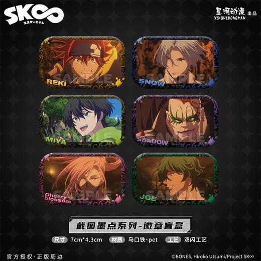 星河动漫 无限滑板 截图墨点系列 吧唧 徽章 6包/盒 国谷 商品图0