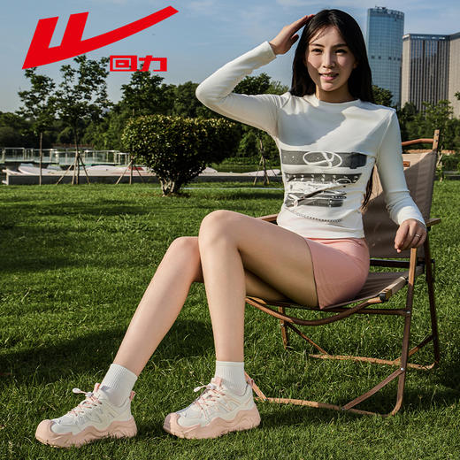 回力女鞋登山鞋夏季新款透气户外运动休闲鞋丑萌鞋厚底老爹鞋子女WXY(S)-5355N 商品图8