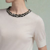 【林栖设计小店】【手工串珠】（现货）（正反两面穿）绵羊毛套头毛衣2025早秋新款T恤上衣女G1953321 商品缩略图8