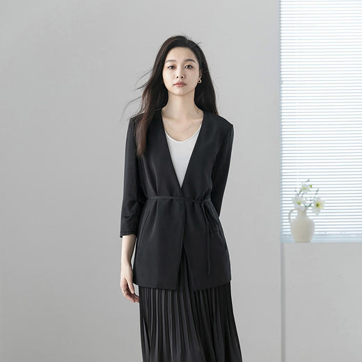 火桐hooton25姆米弹力重绉西装外套YT6176 商品图3