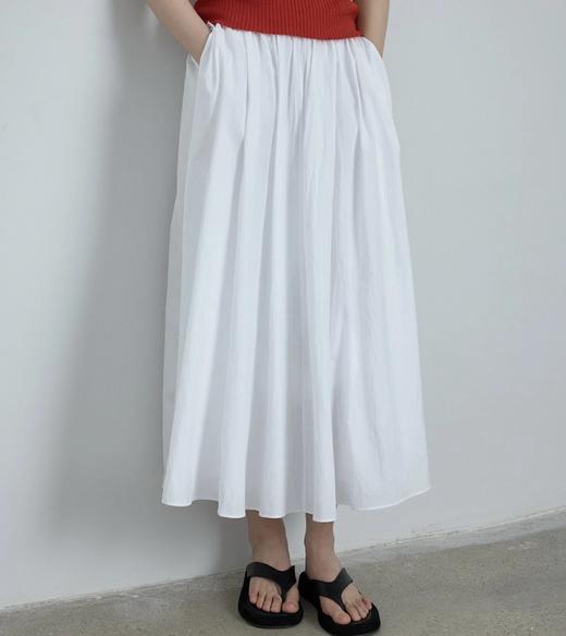 售完无补  重磅！仙女白色大伞裙   超超大摆褶皱长裙 商品图0