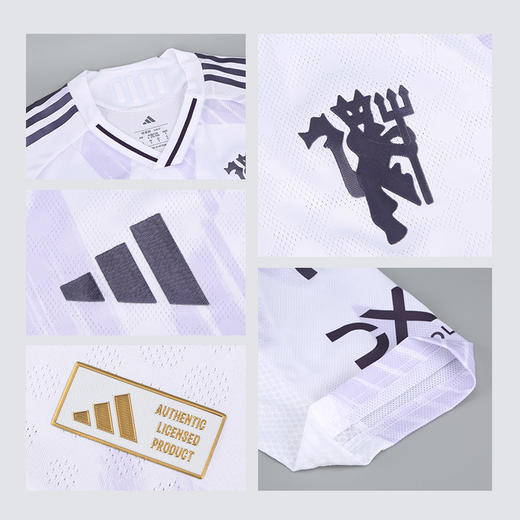 小李子ADIDAS阿迪达斯25/26赛季曼联球员版客场球衣成人男足球服JI7424 商品图3