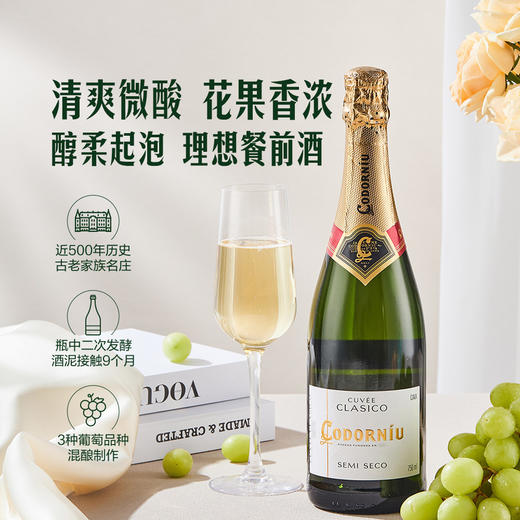 MM 山姆 Codorniu 西班牙进口 歌葡源经典卡瓦气泡葡萄酒 750ml 商品图2