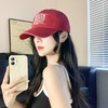 【潮牌刺绣字母棒球帽】百搭软顶鸭舌帽男 超大头围显脸小帽子女 商品缩略图2