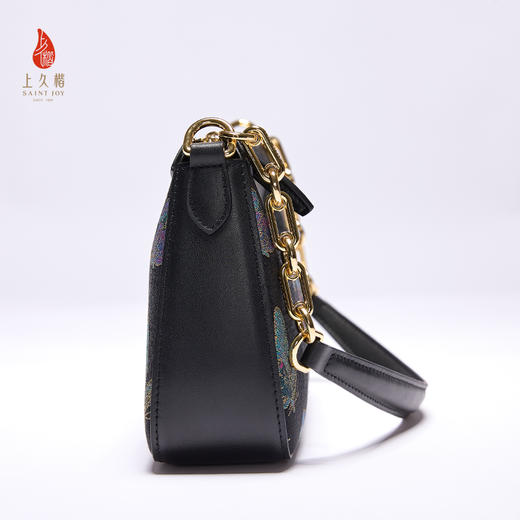 SAINTJOY/上久楷 新中式宋锦女士拎包腋下包晴春蝶戏  BWS25A0502 商品图4