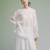 【林栖设计小店】苎麻衬衣绣花轻薄透气宽松显瘦2025早秋新款花边上衣女F1953215 商品缩略图0