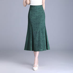 【预售3天】PY 新款印花包臀鱼尾裙四季百搭 &WM6808