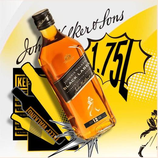 MM 山姆 尊尼获加 英国进口 黑牌12年调配苏格兰威士忌 1.75L 商品图4