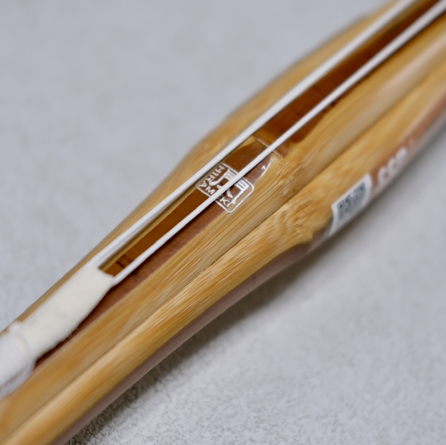 【閃HIRAMEKI】炭化胴张型 柄细男子用 25mm 完成品 竹刀