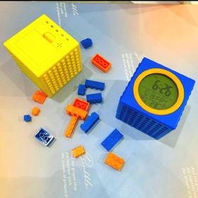 玩乐积木电子多功能闹钟