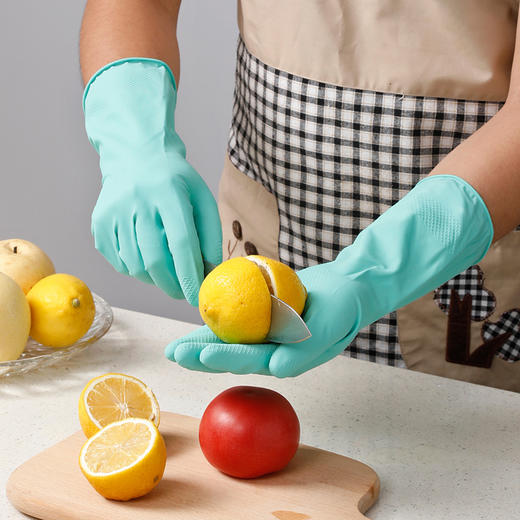 【批发】美丽雅灵巧强韧家务手套耐用厨房卫生手套颜色随机 1双/包 商品图4