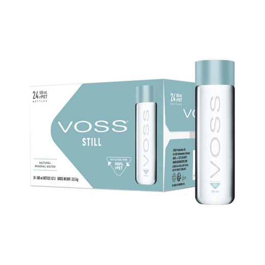 MM 山姆 芙丝（Voss）挪威进口 饮用天然泉水（深层自流）500ml*24 商品图0