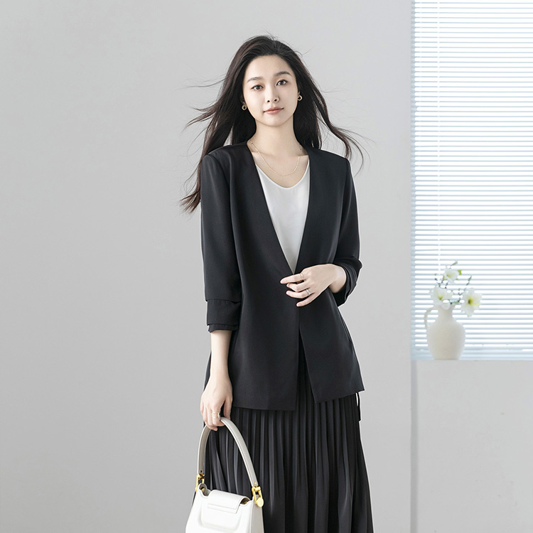 火桐hooton25姆米弹力重绉西装外套YT6176