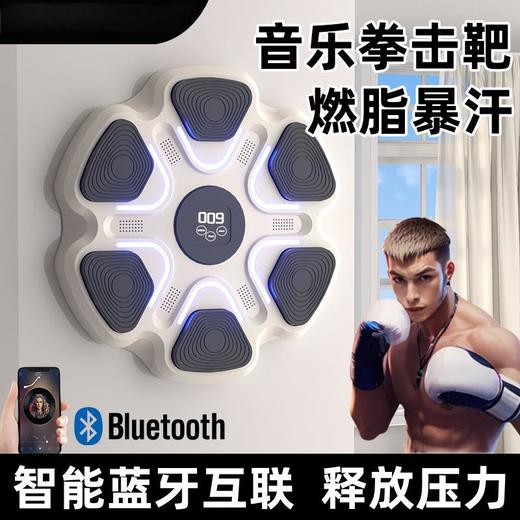 【释放压力，全家都适合！】智能蓝牙音乐拳击墙靶 家用健身运动训练器材 儿童成人拳击机-QA 商品图0