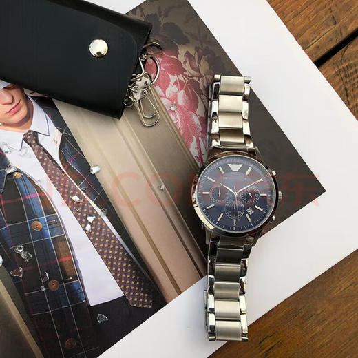 719-10 EA男士简约时尚商务钢带男表 商品图5