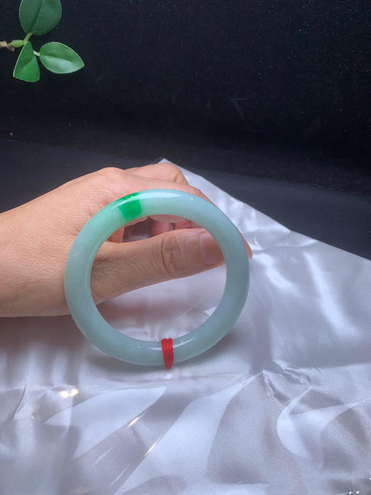 620553，54.3 飘阳绿圆条，带浅绿底，底子干净 飘一抹阳绿色，清爽有特色 商品图5