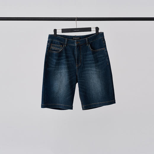 simplepieces夏季新款SPS舒适弹力透气复古直筒牛仔短裤 商品图4