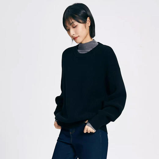 simplepieces男女同款冬季SPS毛衣懒人纯棉针织衫 商品图3