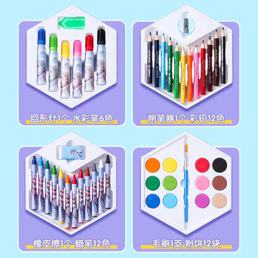 文具礼盒小学生彩色笔涂鸦绘画套装儿童生日礼物礼品 商品图2