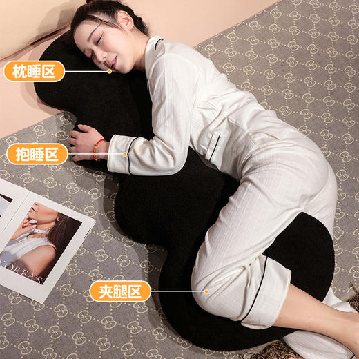 自然醒云朵猫系列长条睡觉抱枕可爱女生睡觉专用长条枕夹腿玩偶卧室靠枕QYL 商品图2