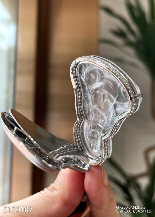 玻璃种观音吊坠【5170107】具体价格微信咨询 商品图7