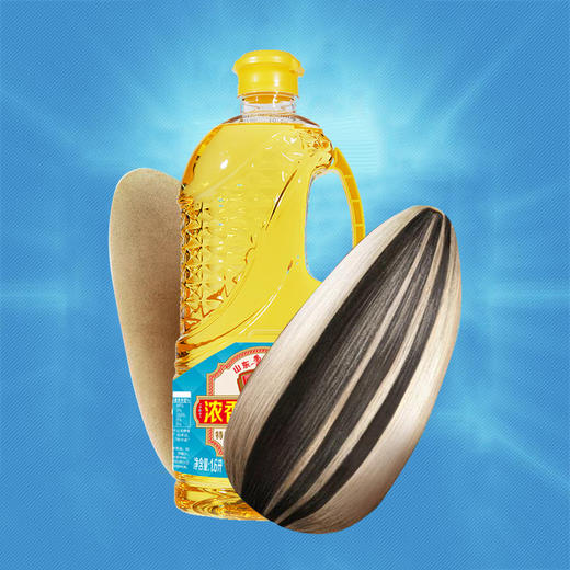 鲁花厨中香浓香葵花仁油 1.6L/1.8L特别香压榨一级 商品图3