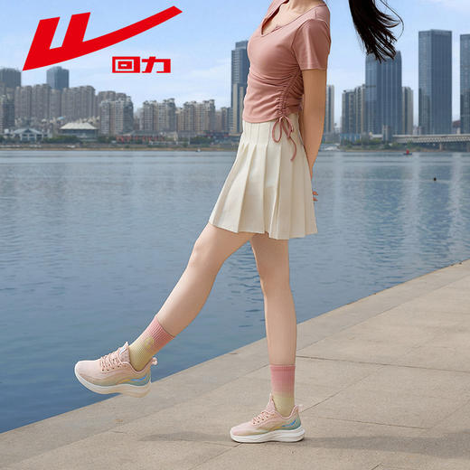 回力女鞋运动鞋2025新款夏季透气网面鞋轻便缓震女款学生跑步鞋WXY(JS)-1742 商品图6