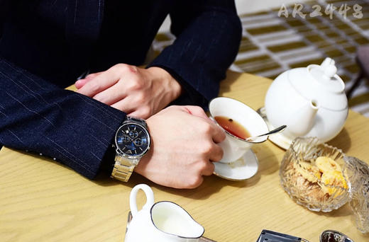719-10 EA男士简约时尚商务钢带男表 商品图4