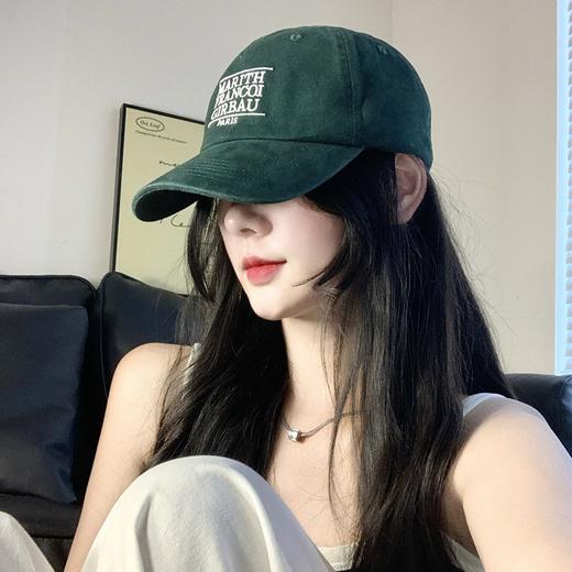 【潮牌刺绣字母棒球帽】百搭软顶鸭舌帽男 超大头围显脸小帽子女 商品图3
