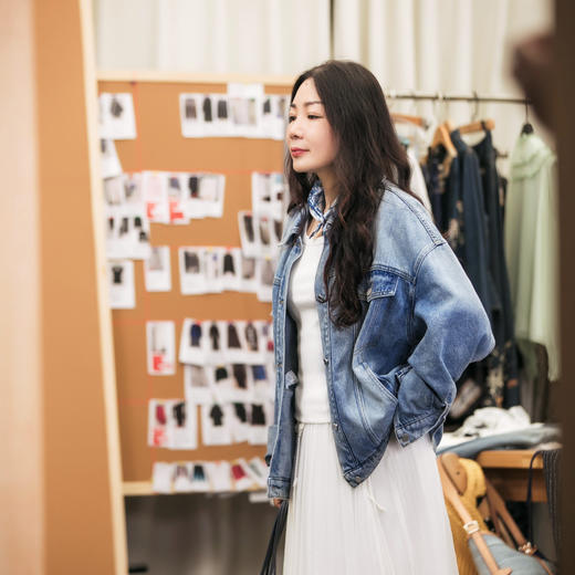 【林栖设计小店】【草木丹宁】牛仔外套复古磨白2025秋季新款百搭上衣女G1653001 商品图3