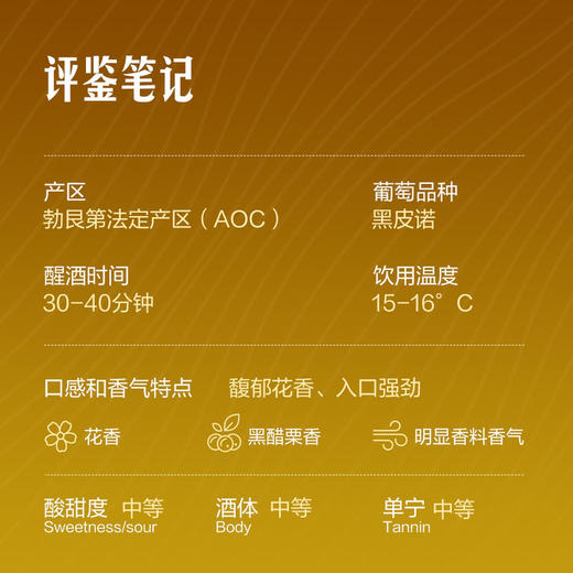 MM 山姆 Member's Mark 勃艮第吕利一级园黑皮诺红葡萄酒 750ml 商品图1